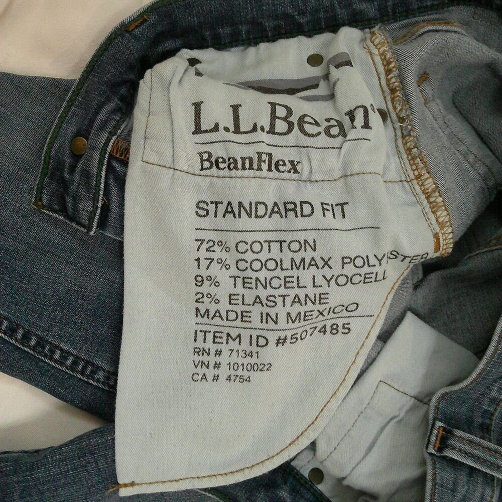 L.L. Bean Standard Fit Bean Flex Retro Classic Preppy Casual Jeans 30 X 29 - Picture 4 of 9
